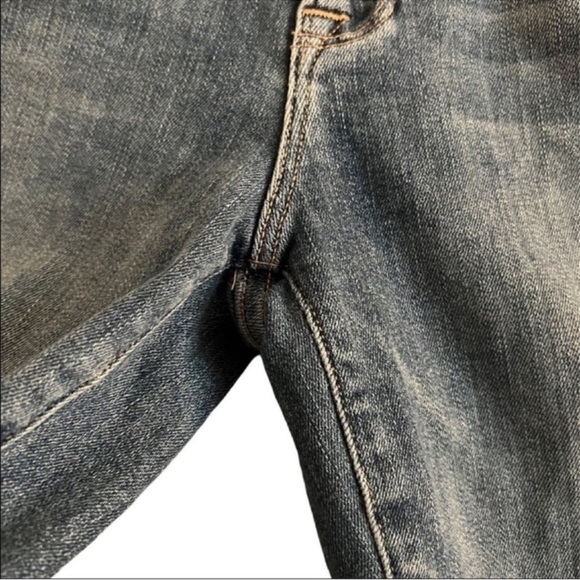 Frame Le Skinny de Jeanne in Kittyhawk Distressed Low Rise Jeans Size: 26 - Picture 5 of 7